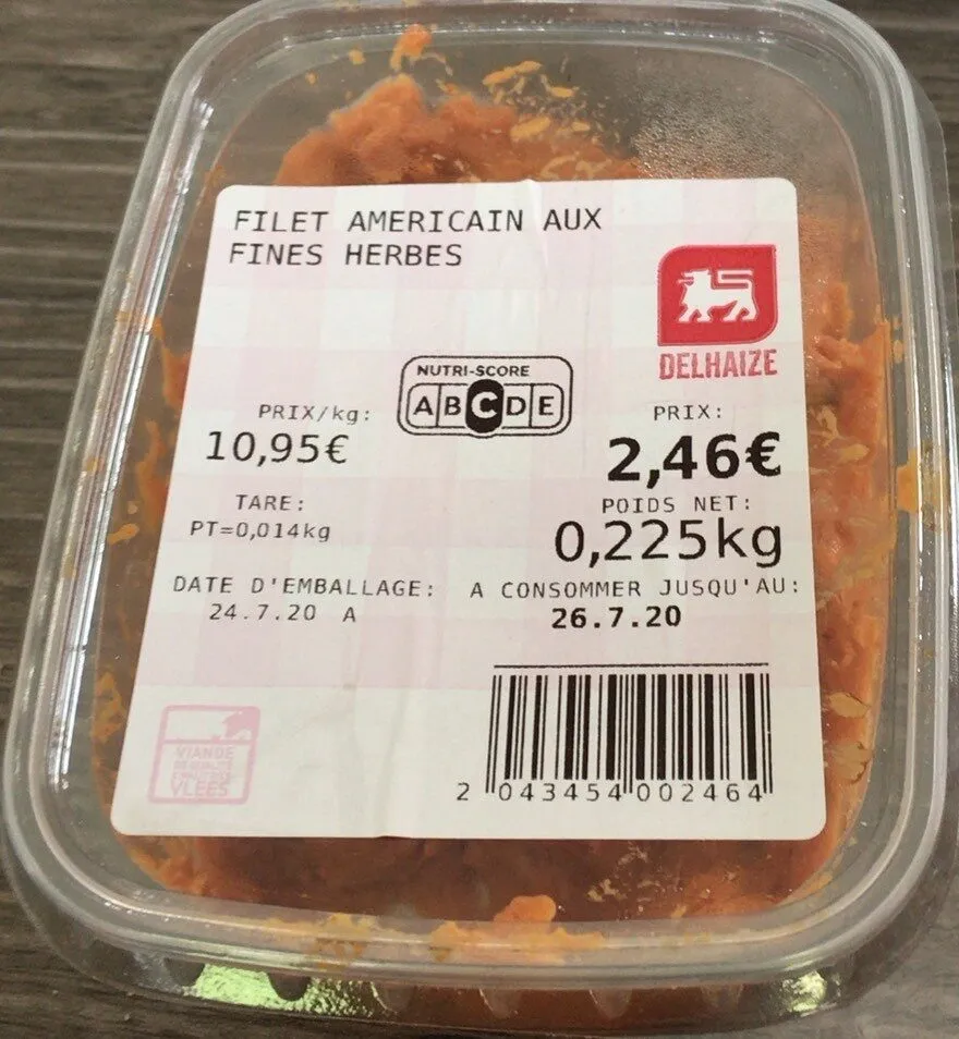Filet americain aux herbes