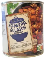 Theas Beste Schweinegulasch mit Nudeln