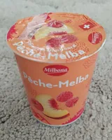 Yogurt pêche-franboise