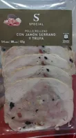 Pollo relleno con jamón serrano y trufa