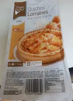 Quiches lorrains à la crème fraîche