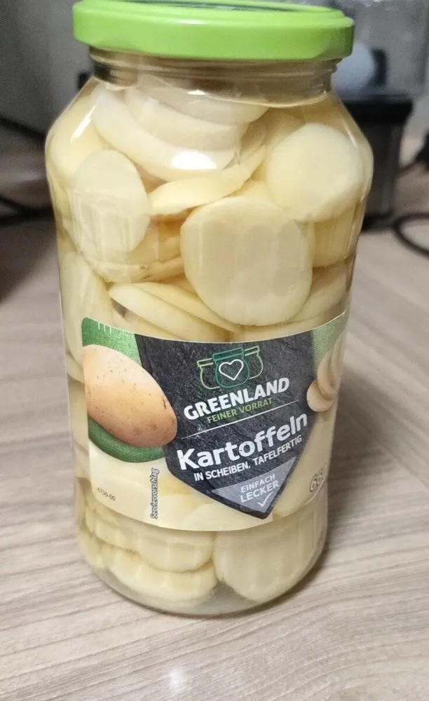 Kartoffeln in Scheiben