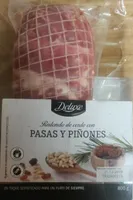 Redondo de cerdo pasas y piñones
