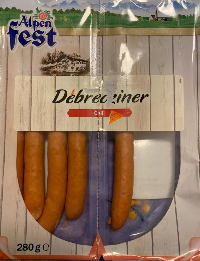 Debrecziner met chili