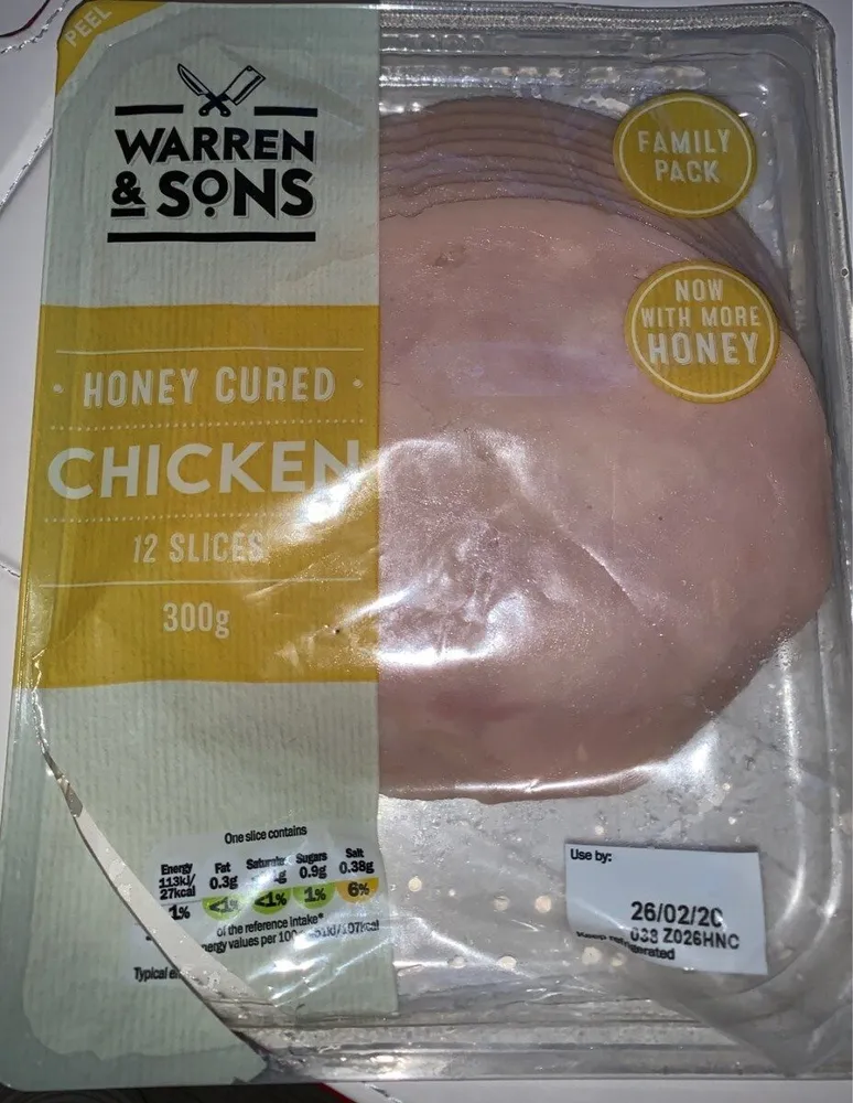 Honey cured chicken