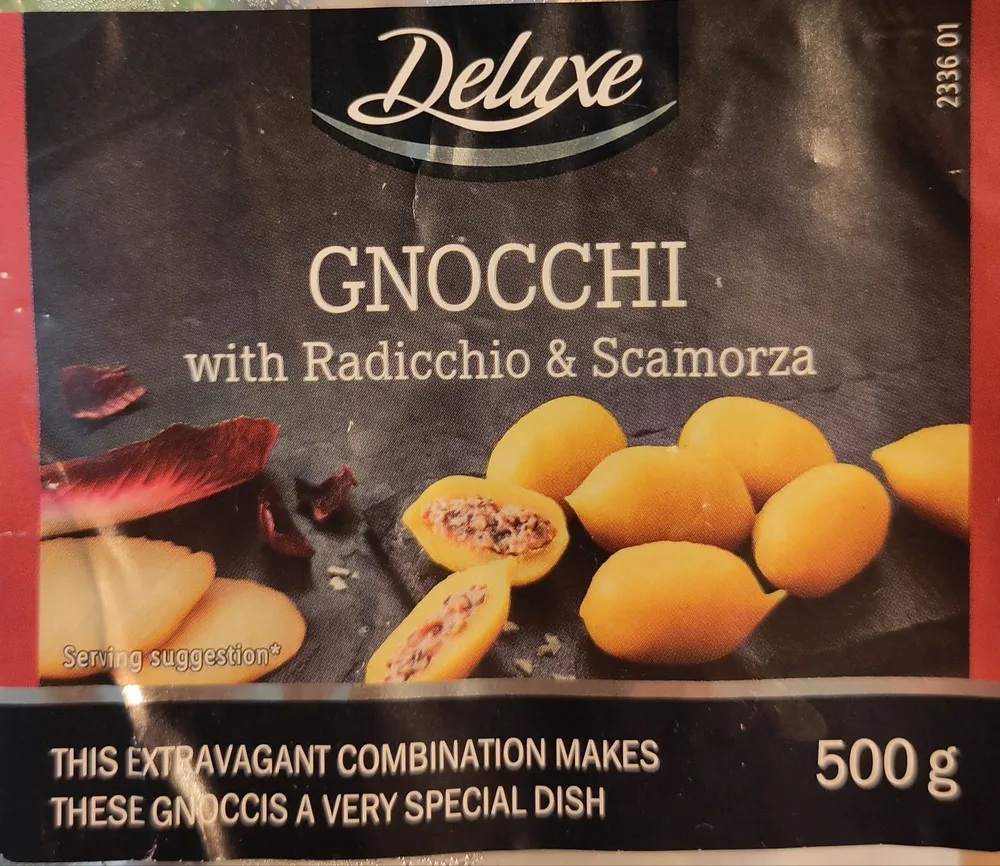 gnocchi with radicchio & scamorza
