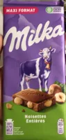Milka noisettes entières