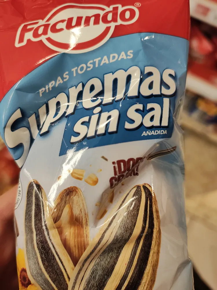 PIPAS TOSTADAS Supremas sin sal AÑADIDA