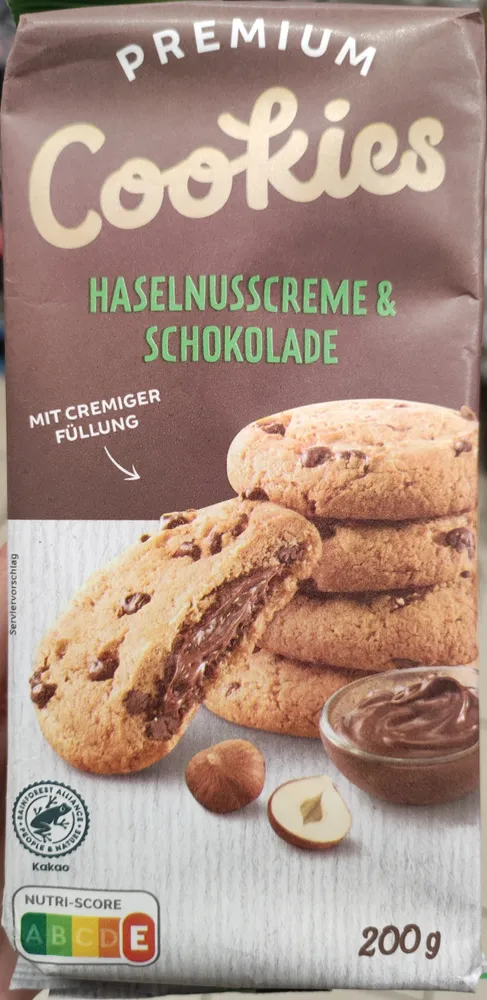 Cookies Haselnusscreme & Schokolade