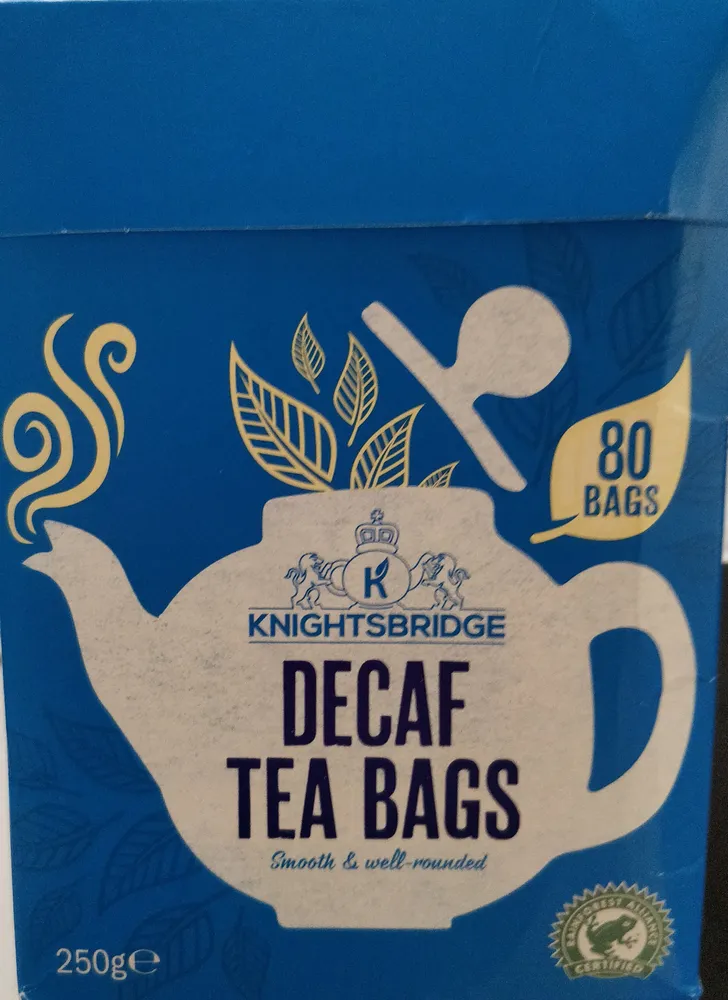Decaf tea bags