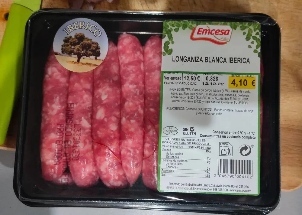 Longaniza blanca iberica