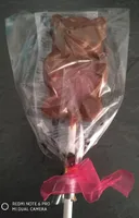 Sucettes en chocolat au lait, colorées