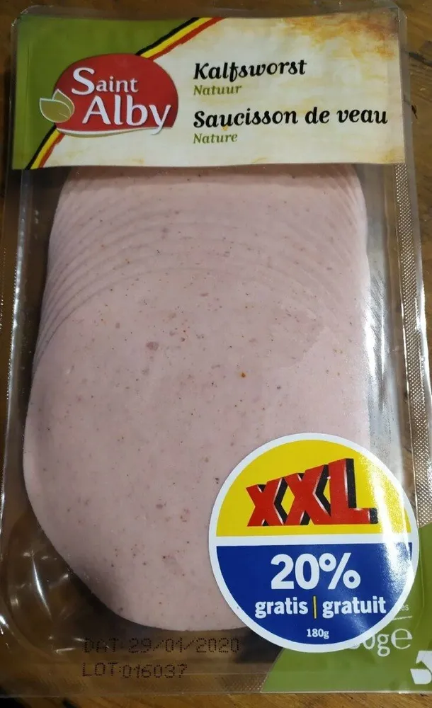 Saucisson de veau nature