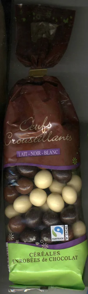 Œufs Croustillants - Lait - Noir - Blanc