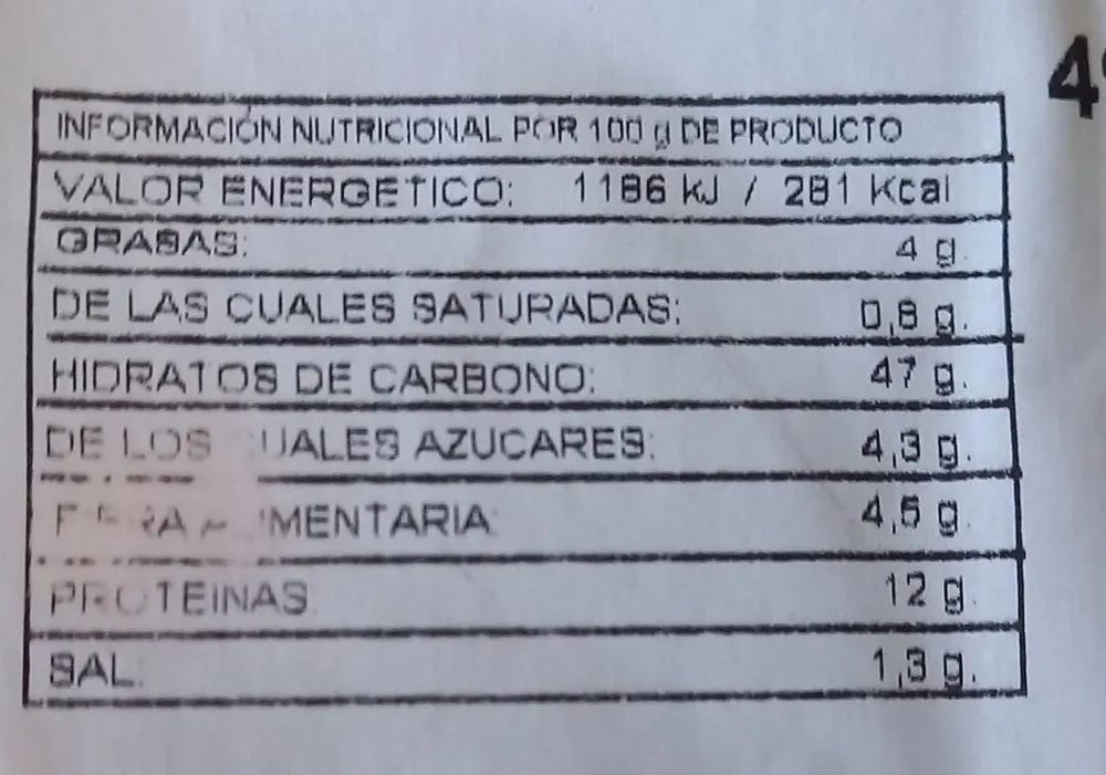 Pan payés inglés integral