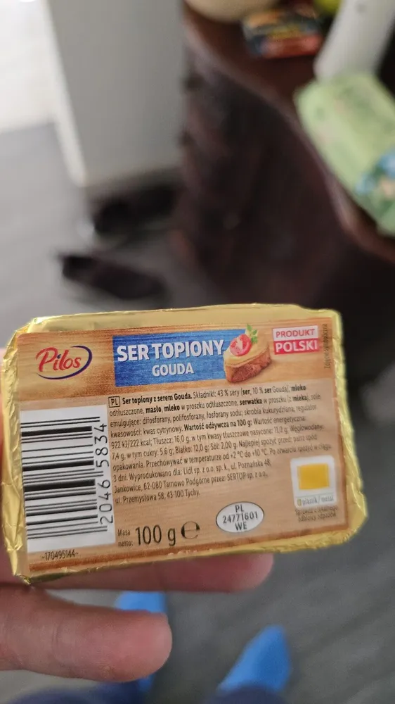 Gouda - ser topiony kremowy