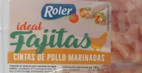Cintas de pollo marinadas ideal fajitas
