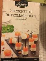 9 brochettes de fromage frais