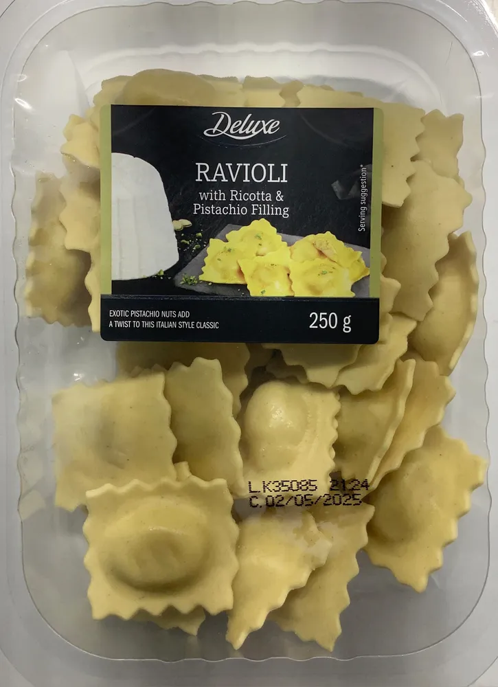 RAVIOLI with Ricotta & Pistachio Filling