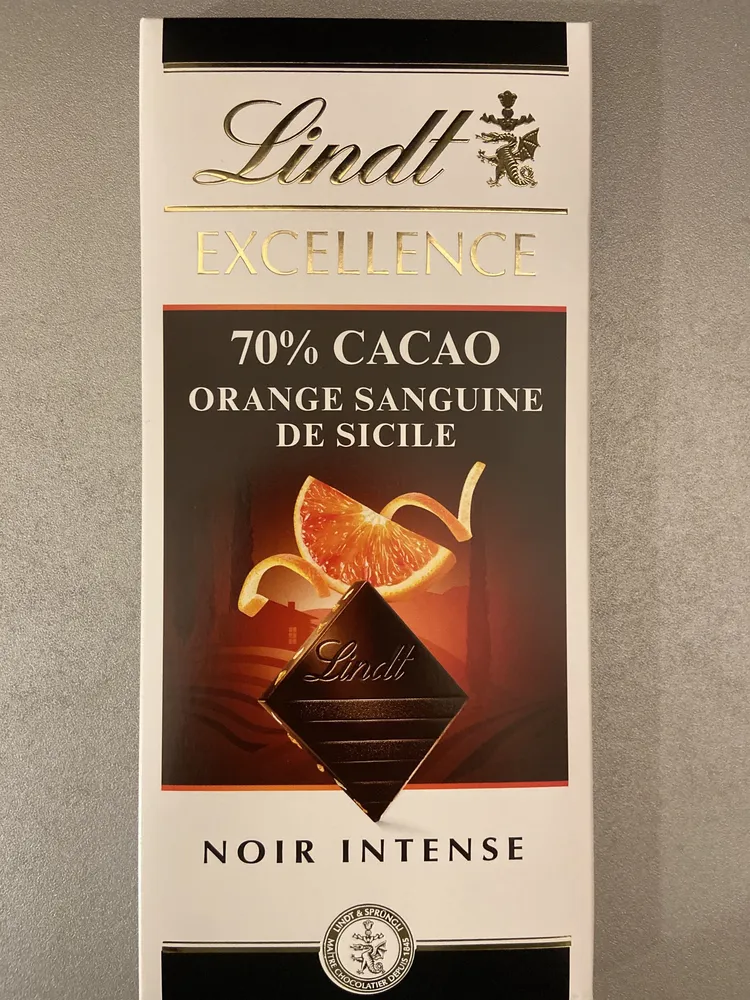 EXCELLENCE 70% CACAO ORANGE SANGUINE DE SICILE NOIR INTENSE