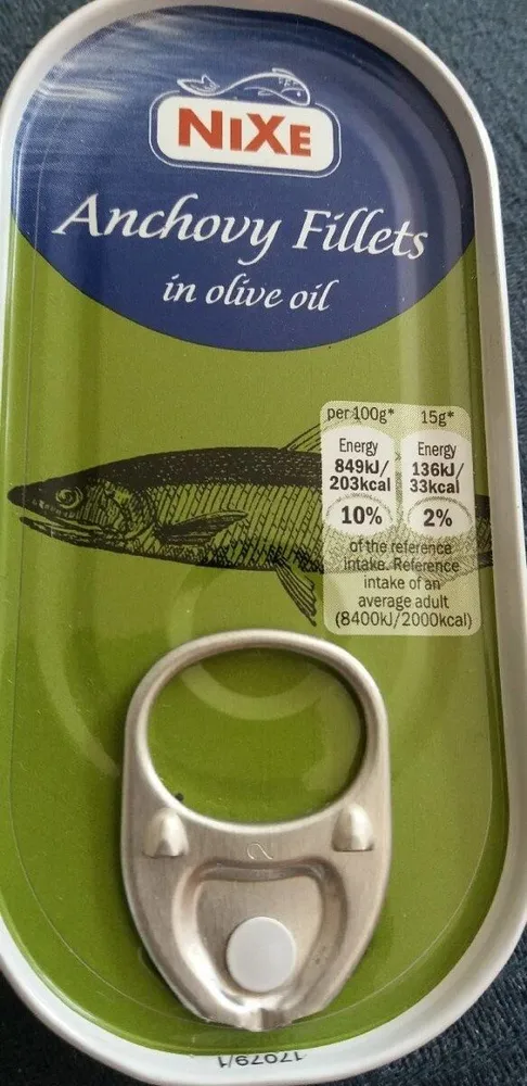 Anchovy fillets in olive oil