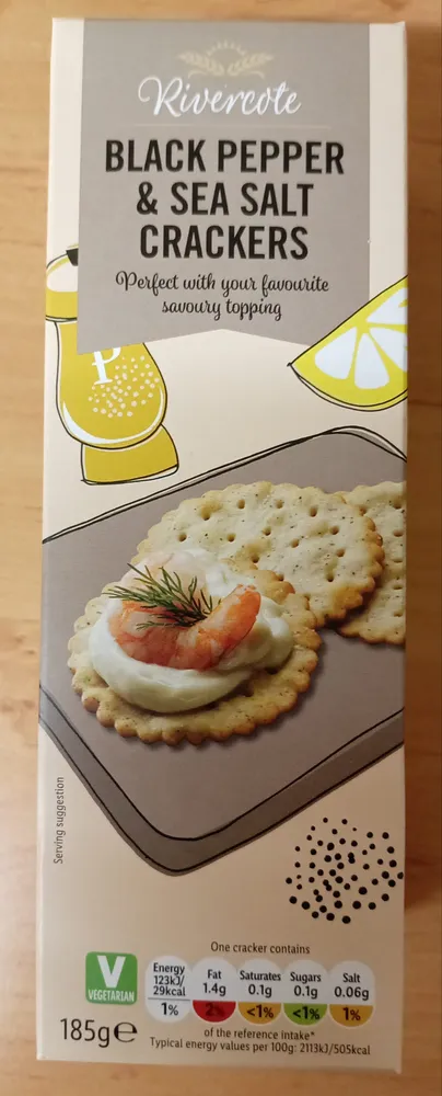 Black Pepper & Sea Salt Crackers
