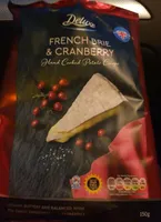 French brie and cranberry crisps