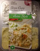 Chef Select Asian Style Green Curry with Chicken & Rice