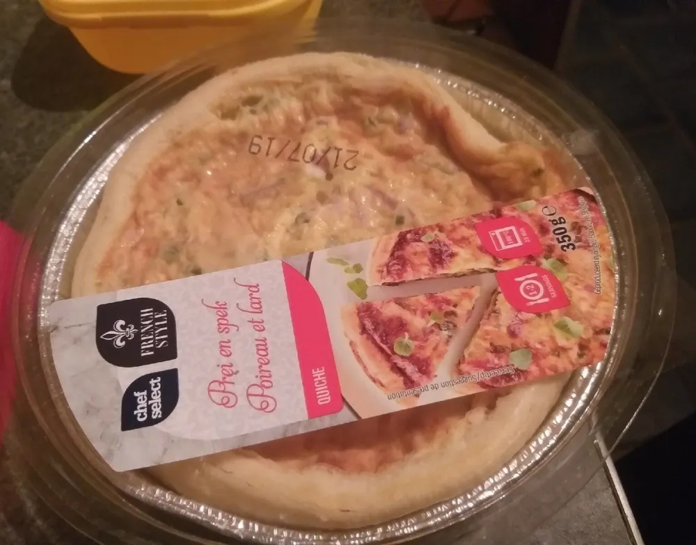 Quiche poireaux et lard