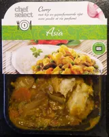 Curry avec poulet et riz parfumé