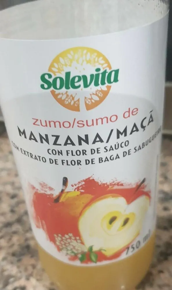 Zumo de manzana con extraxto de flor de saúco