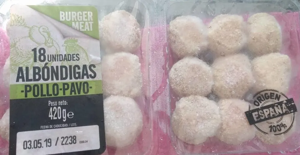 Albóndigas pollo y pavo