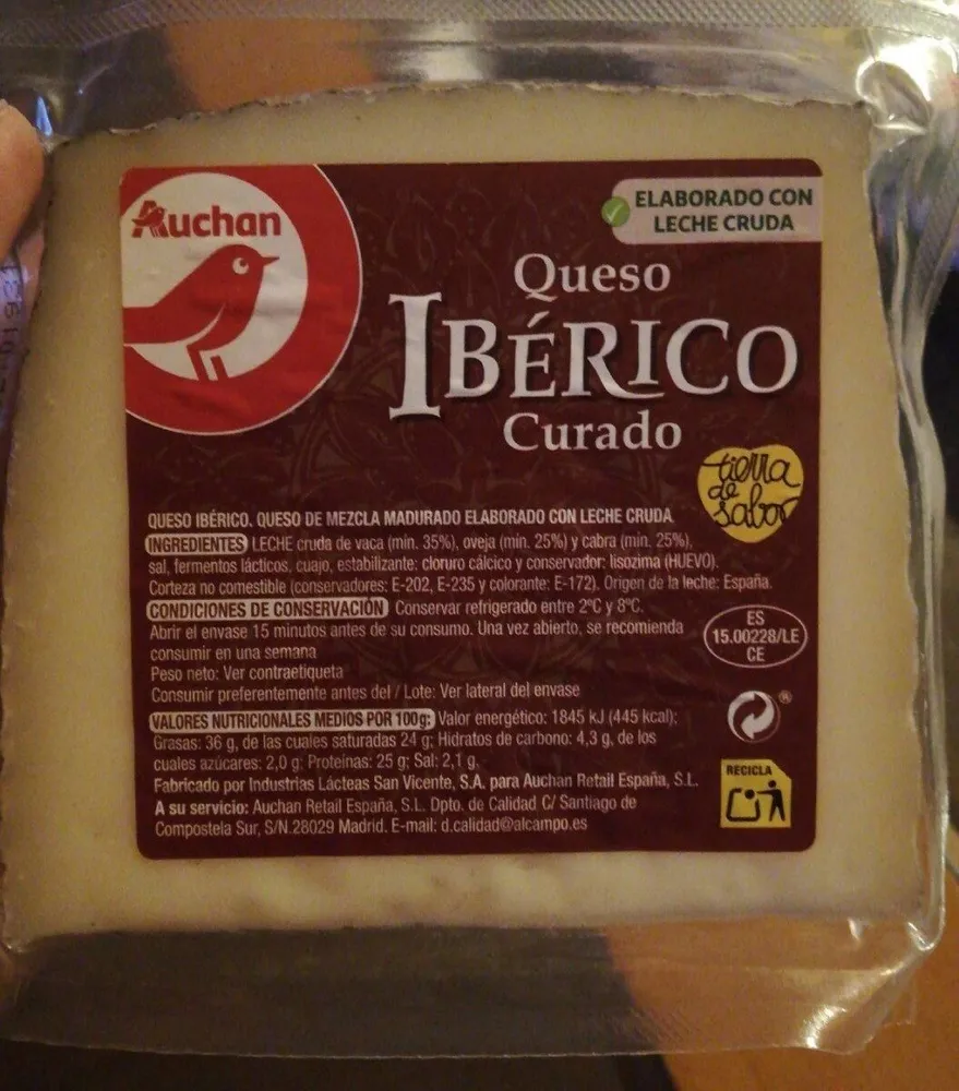 Queso ibérico curado