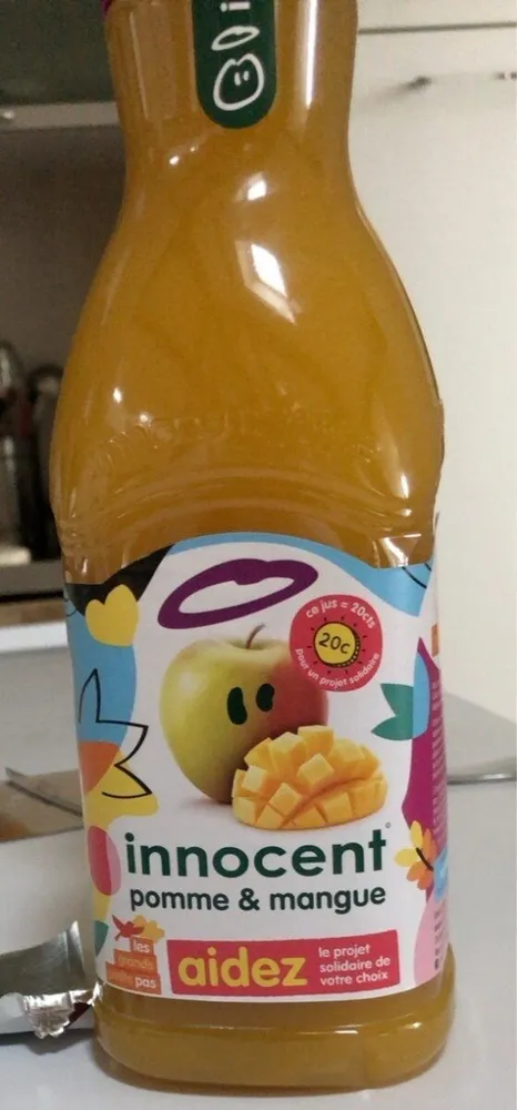 Jus pomme et mangue