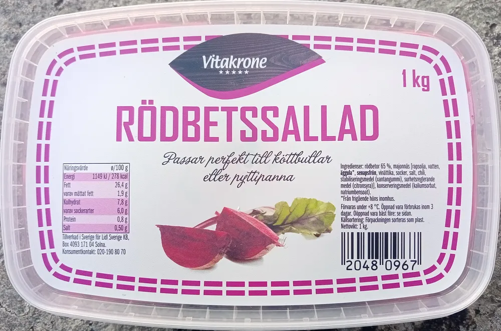 Vitakrone Rödbetssallad