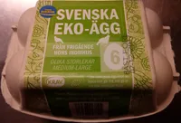Svenska Eko-ägg från frigående höns inomhus