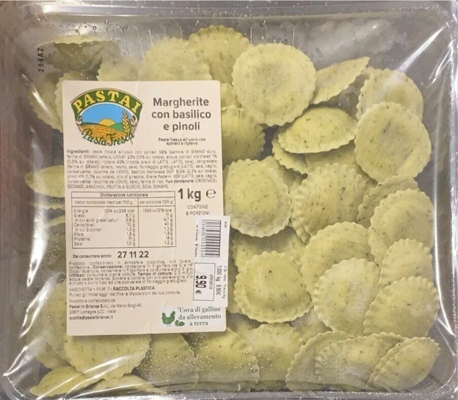 Margherite con basilico e pinoli
