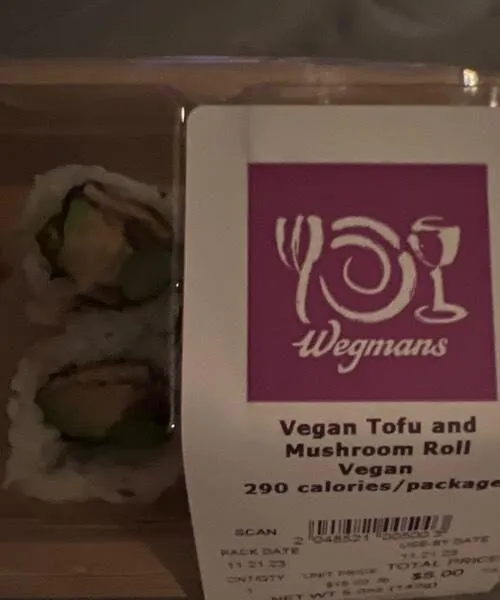 Vegan Tofu and Mushroom Roll