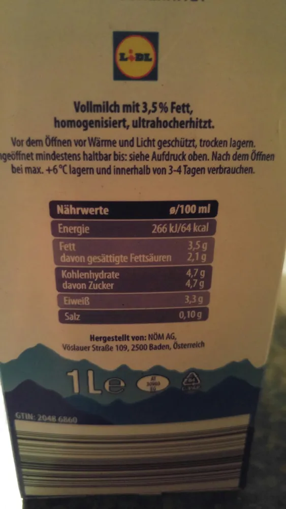 Haltbare Milch