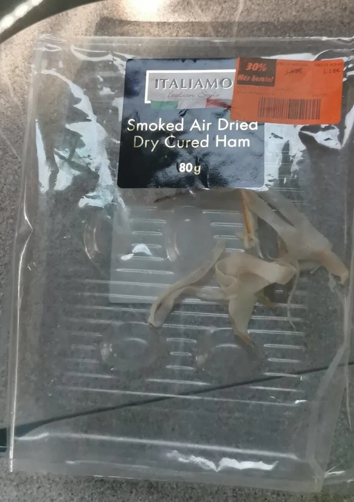 Smoked air dried dry cured ham
