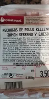 Pechugas de pollo rellenas de jamón serrano y queso