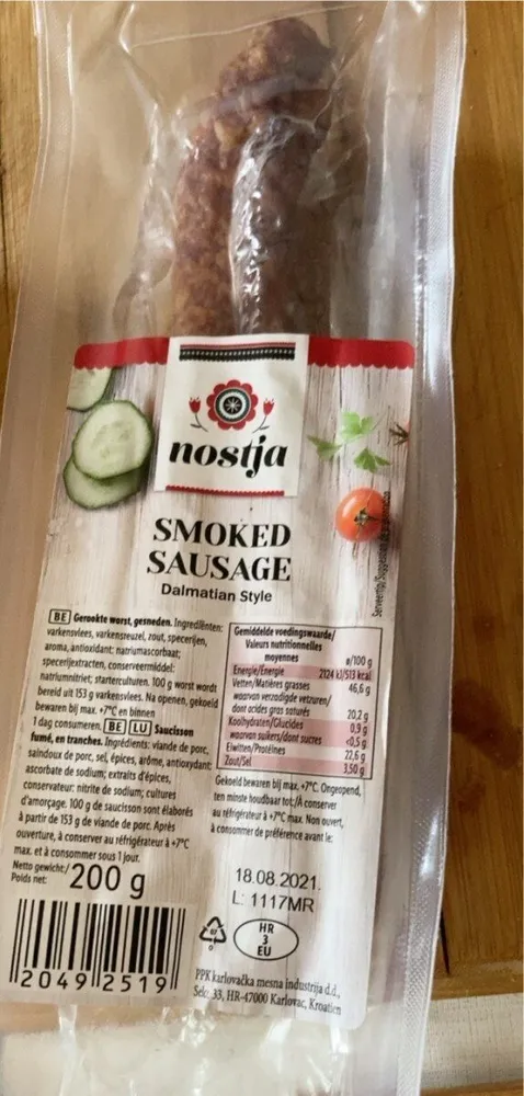Saucisson fumé