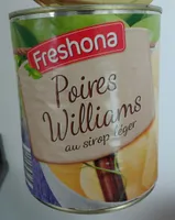 Poires Williams demi-fruit au sirop léger