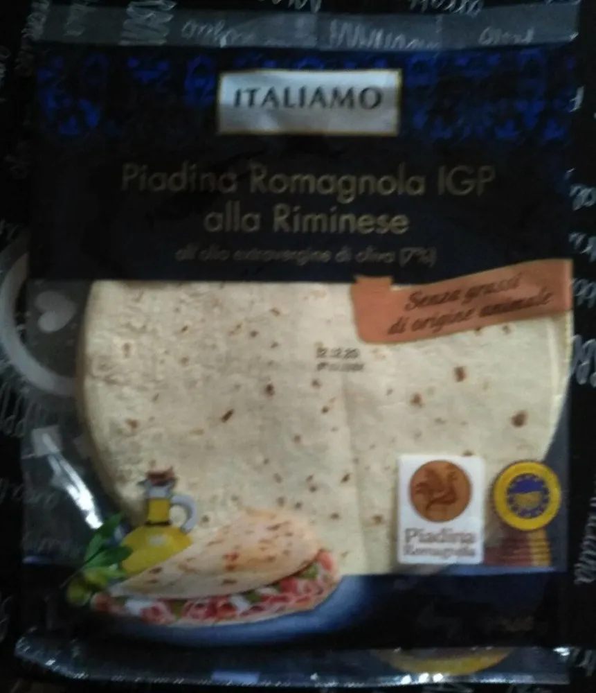 Piadina Romagnola IGP alla Riminese