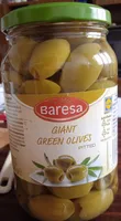 Giant green olives pitted