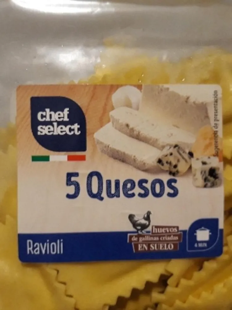 Ravioli 52% relleno5 quesos