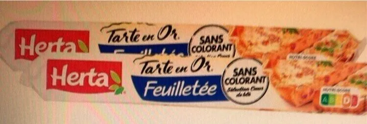 Pâte feuilletée Tarte en Or