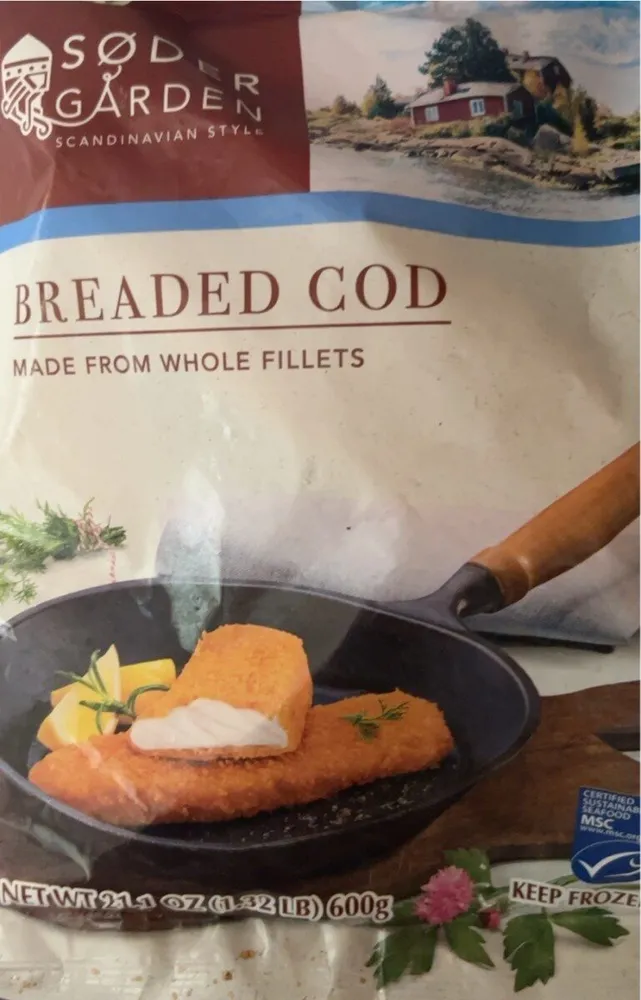 Breaded cod
