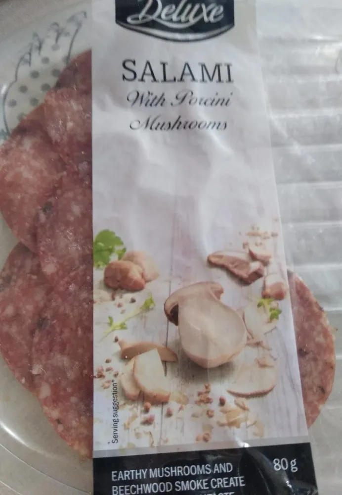Salami with Porcini Mushrooms