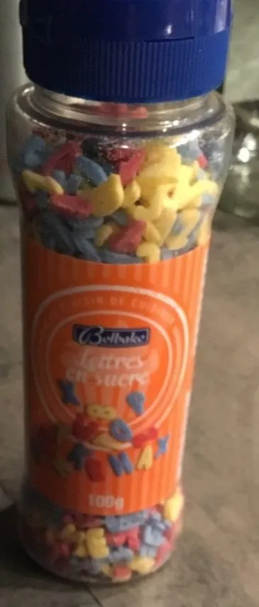 Kerst: Sugar Letters Busje 100 Gram (belbake)